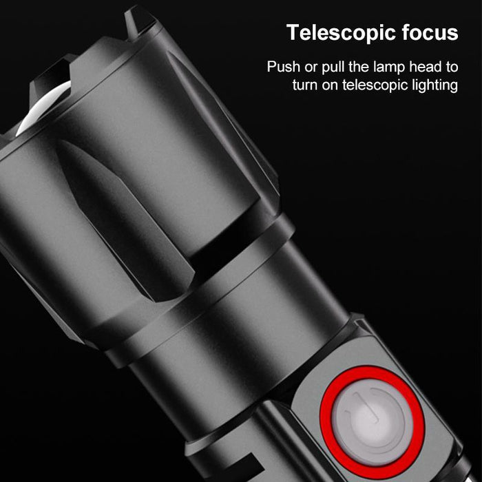 20W White Laser Mini Flashlight With Clip Compact & Powerful
