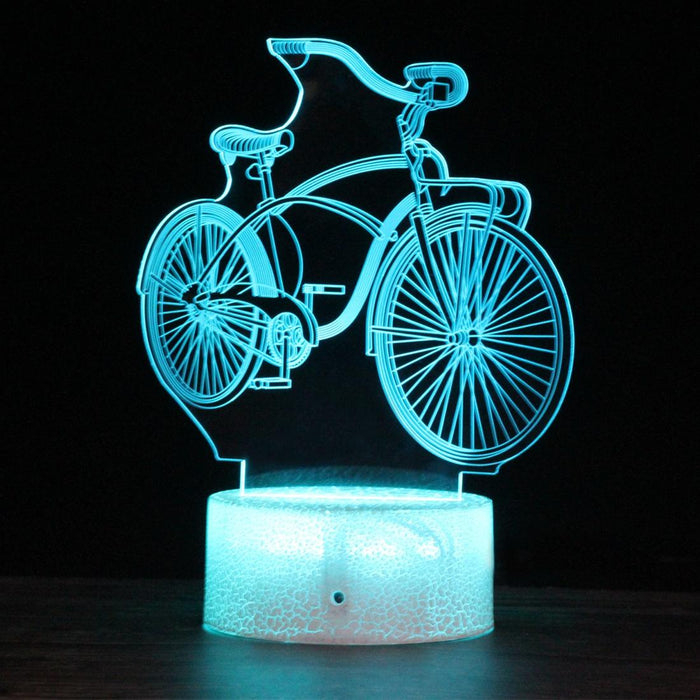 3D Colourful Led Bicycle Night Light Remote Control Dc01 Crack Base