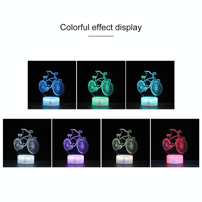 3D Colourful Led Bicycle Night Light Remote Control Dc01 Crack Base