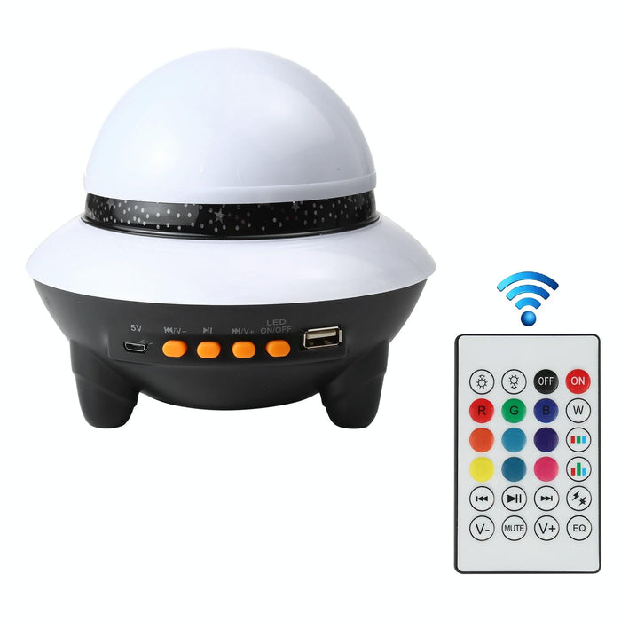 Bluetooth Starry Sky Light With Remote Led Flying Saucer Projection