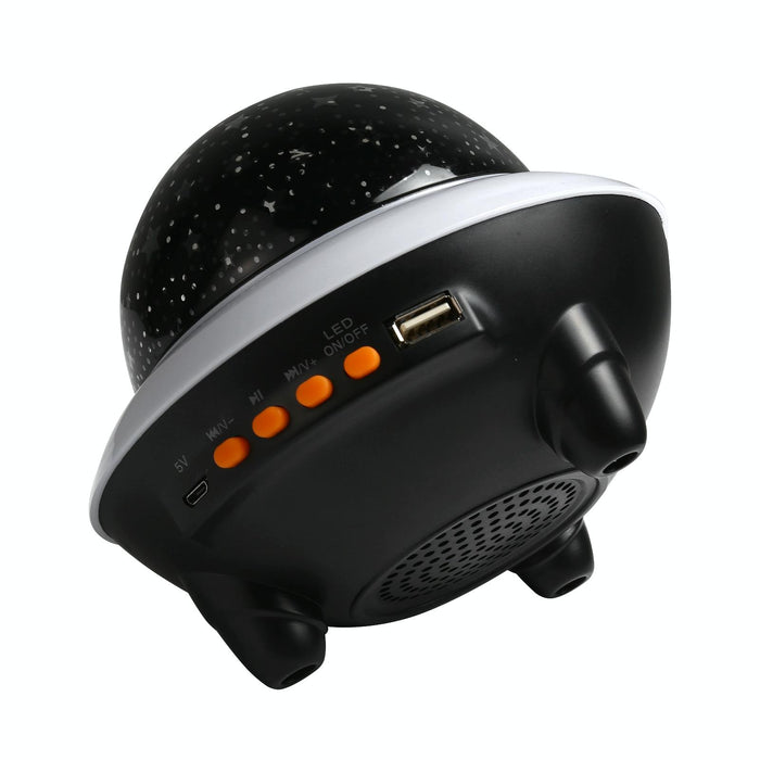Bluetooth Starry Sky Light With Remote Led Flying Saucer Projection