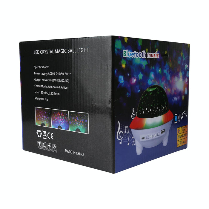 Bluetooth Starry Sky Light With Remote Led Flying Saucer Projection