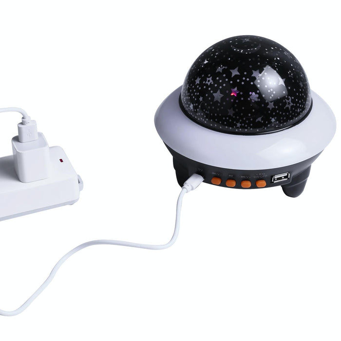 Bluetooth Starry Sky Light With Remote Led Flying Saucer Projection