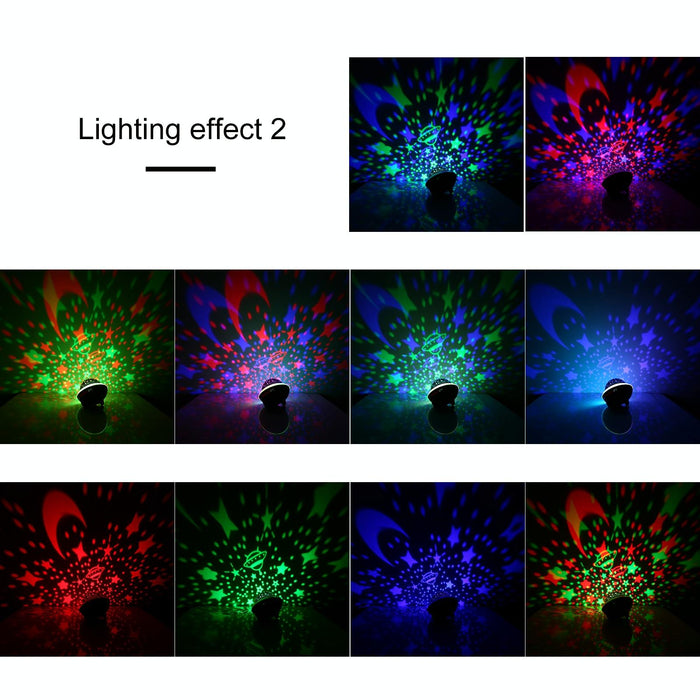 Bluetooth Starry Sky Light With Remote Led Flying Saucer Projection
