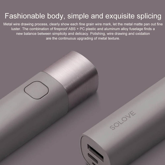3000Mah Usb Led Flashlight Portable & Multi-Functional
