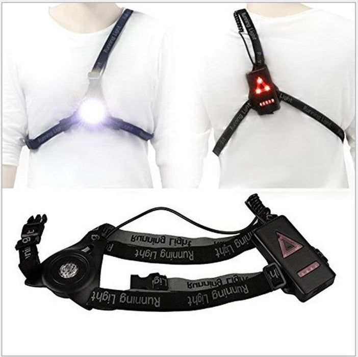 Usb Rechargeable Led Chest Light For Night Running