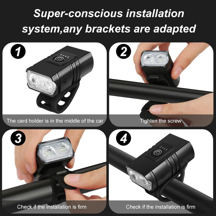1000Lm Usb Rechargeable Bike Light