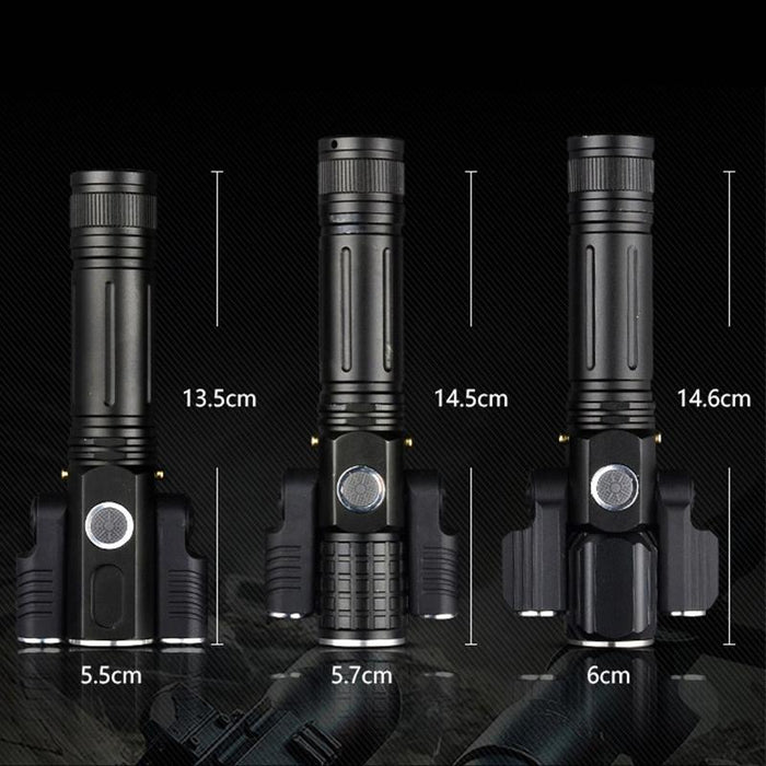 Waterproof Usb Led Flashlight 4 Modes