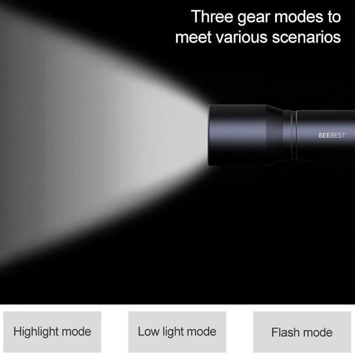Xiaomi Beebest Portable Flashlight Three-Gear Mode Black