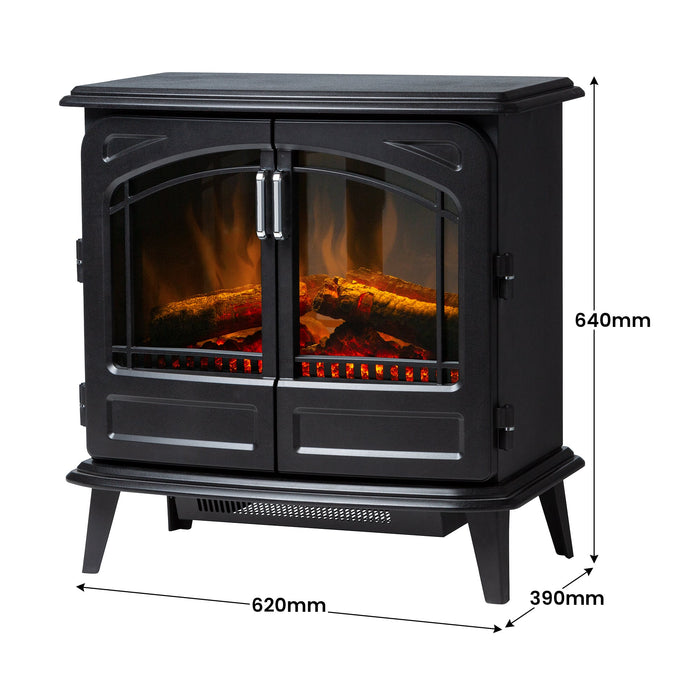 Leckford Optiflame Electric Fire Stove - 2Kw