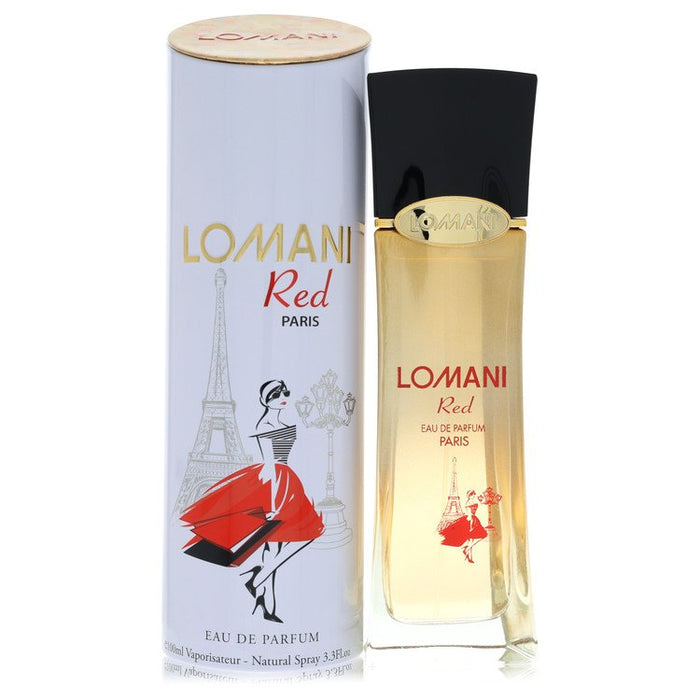 Lomani Red Eau De Parfum Spray By Lomani For Women-100 Ml
