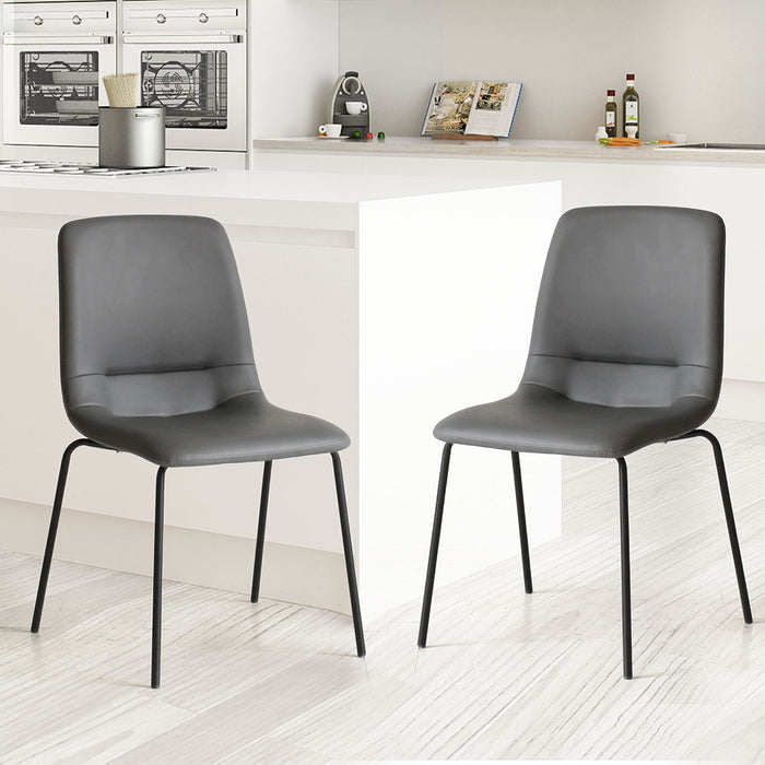 Stackable Dining Chairs Kitchen Grey Set Of 8