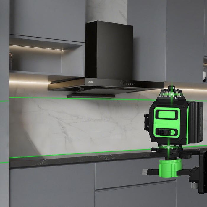 4D 16 Line Green Laser Level Remote Tripod