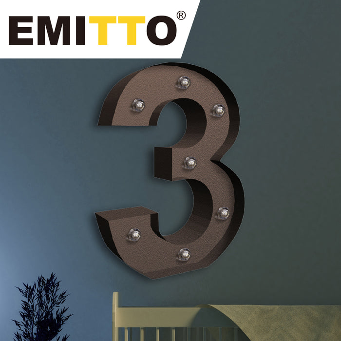 Goslash Picks Led Metal Number Lights Free Standing