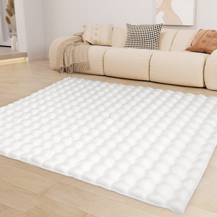 Goslash Picks Area Rug Large Shaggy Faux Rabbit Fur 120X160Cm