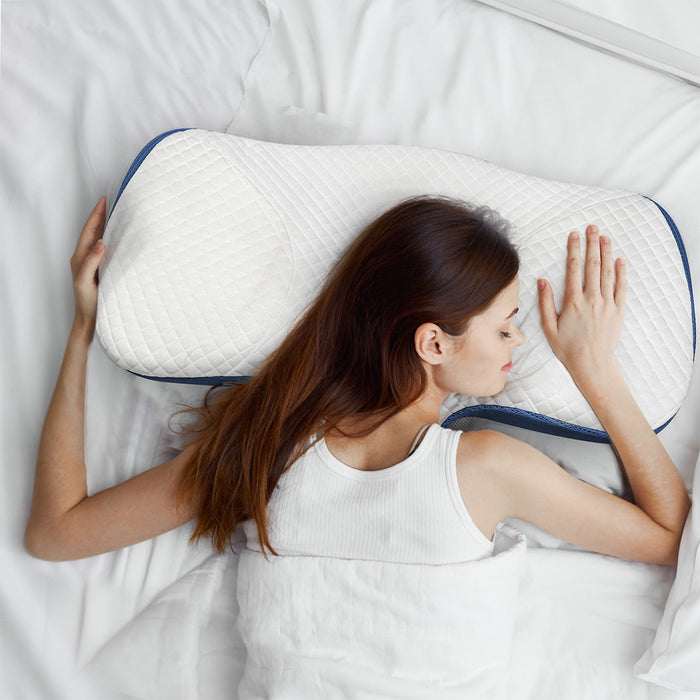 Goslash Picks Memory Foam Pillow Pillowcase Supprt Blue Rebound