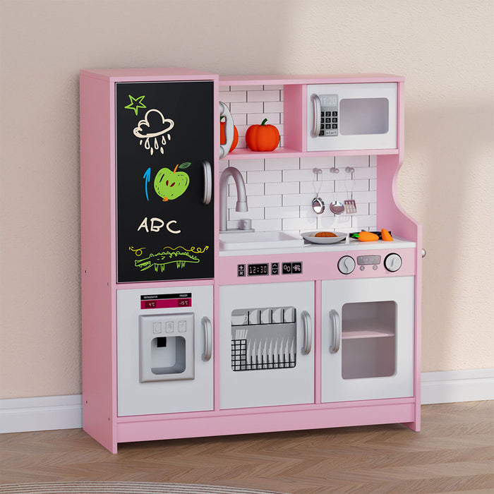 Goslash Picks Kids Kitchen Set Wooden Pretend Play Cooking Toy