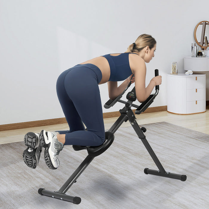Goslash Picks Foldable Adjustment Ab Machine Black
