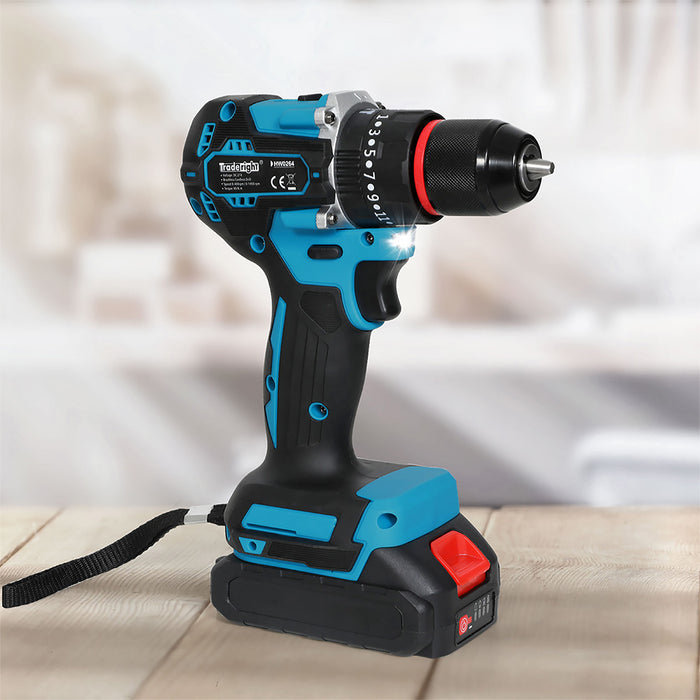 21V Cordless Impact Drill With Led Light