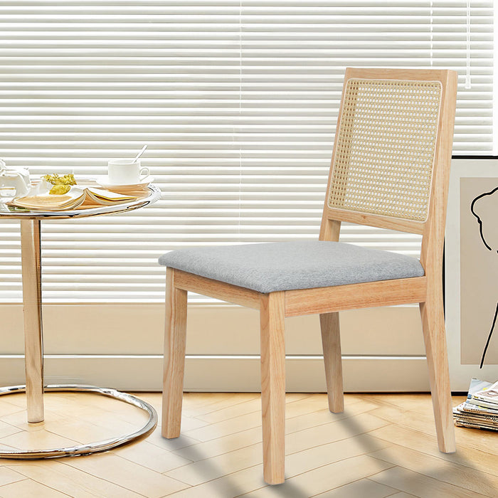 8Xcane Dining Chair Rattan Armless Seat