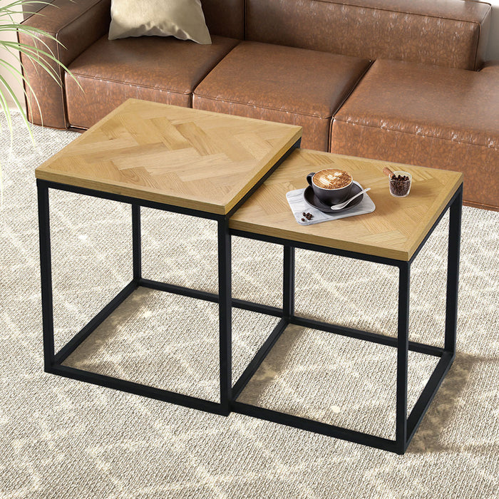 2Pcs Nesting Coffee Tables