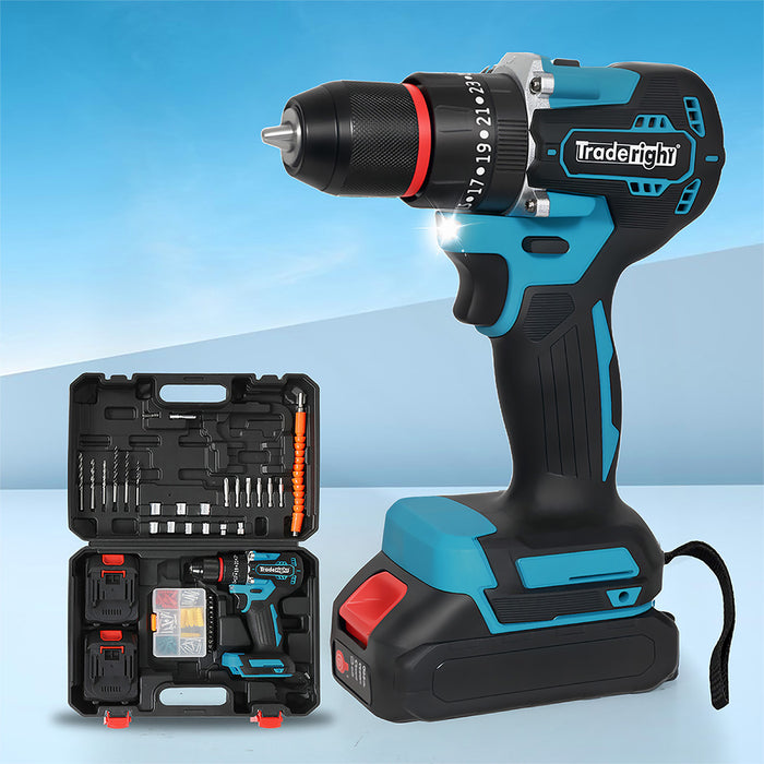 21V Cordless Impact Drill With Led Light