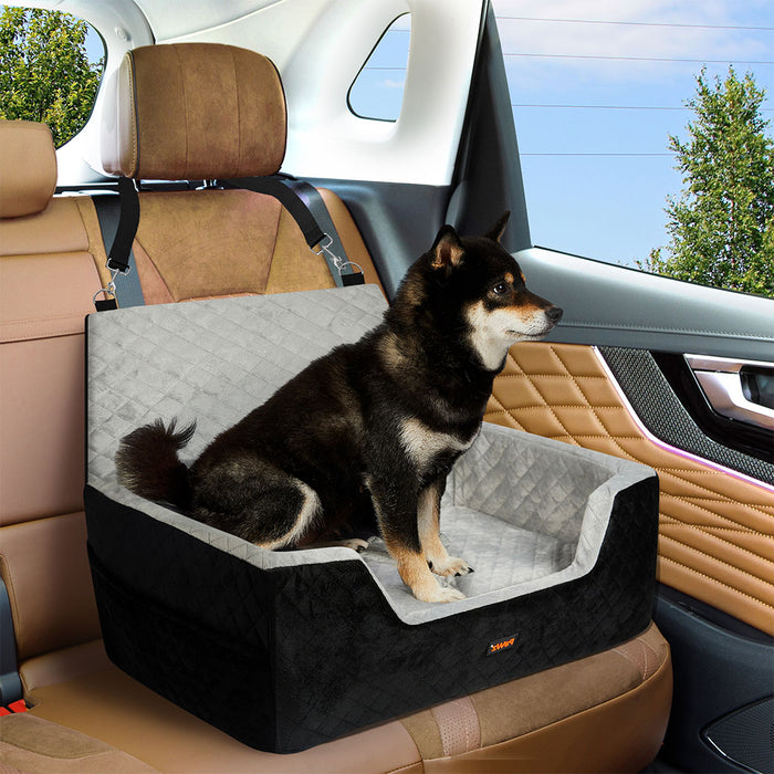 Goslash Picks Dog Car Booster Seat Belt Pet Safe Protector Travel Bed
