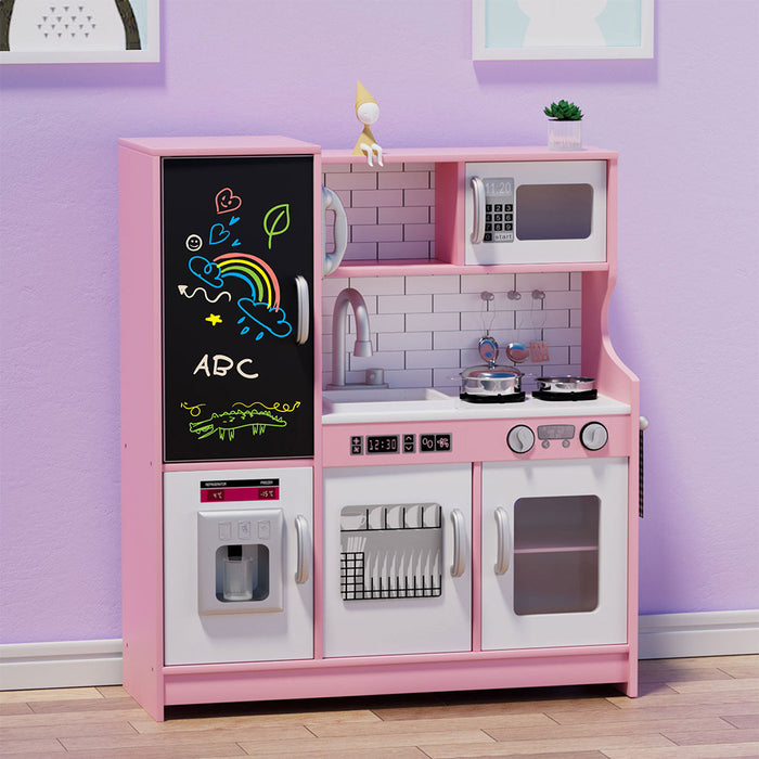 Goslash Picks Kids Kitchen Set Wooden Pretend Play Cooking Toy