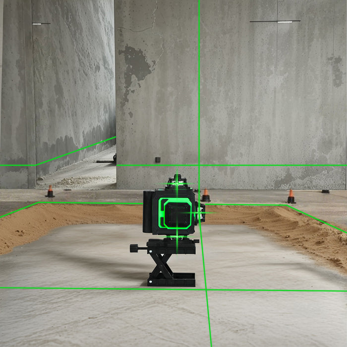 4D 16 Line Green Laser Level Remote Tripod