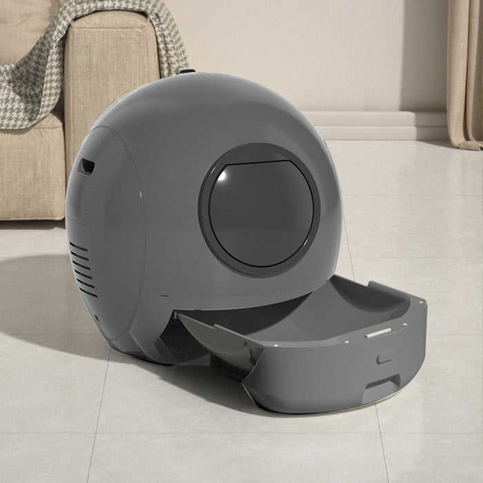 Automatic Cat Litter Box Large Self-Cleaning Grey