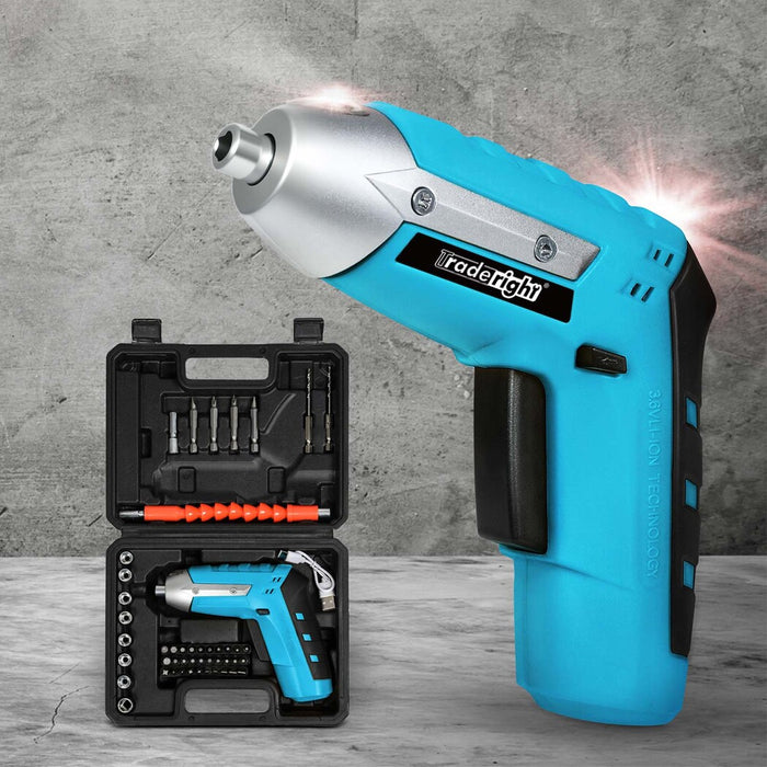 4V Cordless Screwdriver 1300Mah 210Rpm Speed