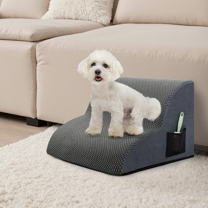 2 Steps Pet Stairs Dog Ramp High Density Foam