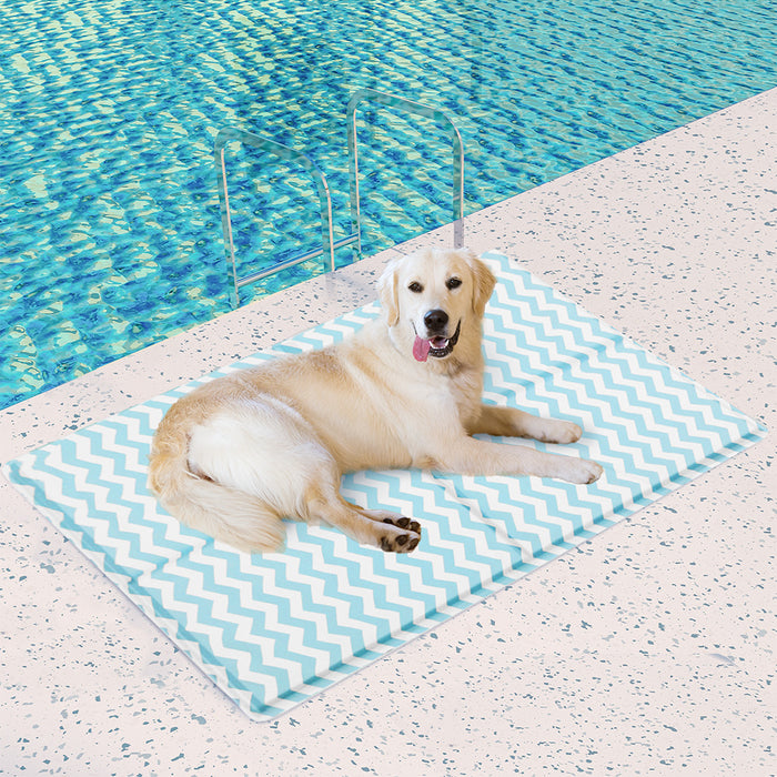 Goslash Picks Pet Cooling Mat Xl Blue