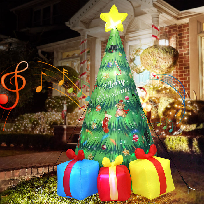 Goslash Picks Inflatable Led Christmas Tree With Music 240Cm
