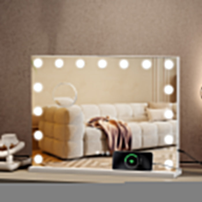 Led Hollywood Makeup Mirror 45X58Cm