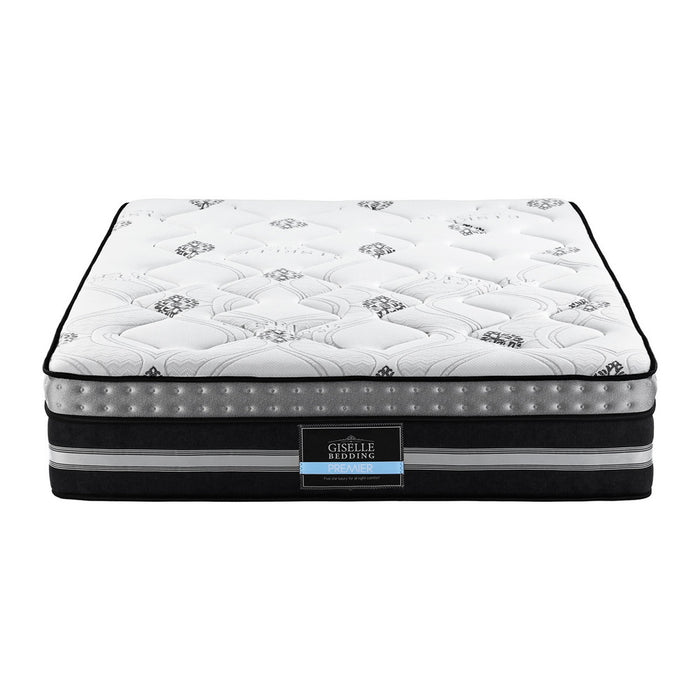 Double Mattress 35cm Bed In A Box Pocket Spring Gel Memory Foam