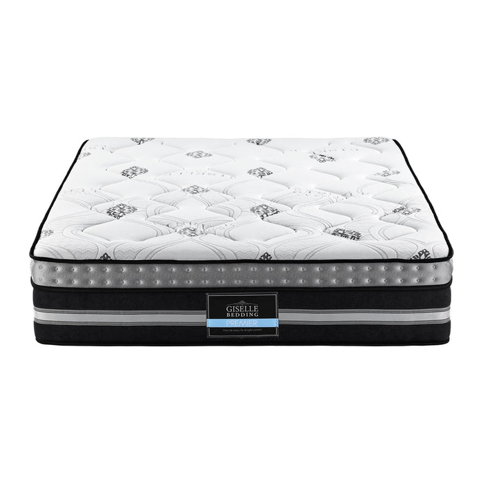 King Mattress 35cm Bed In A Box Pocket Spring Gel Memory Foam