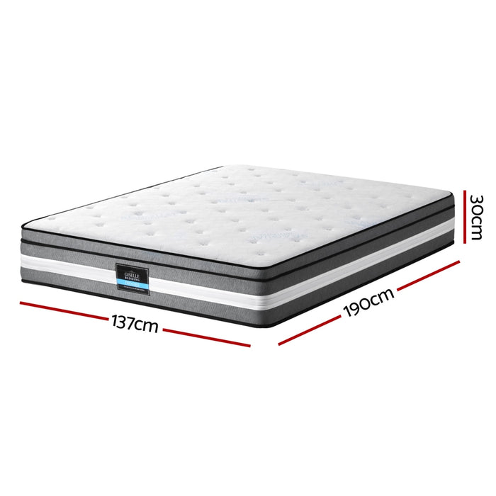 30cm Mattress Gel Foam Pocket Spring Double