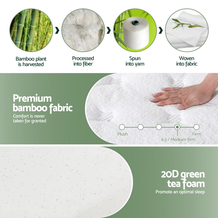 20cm Mattress King Green Tea Mattresses