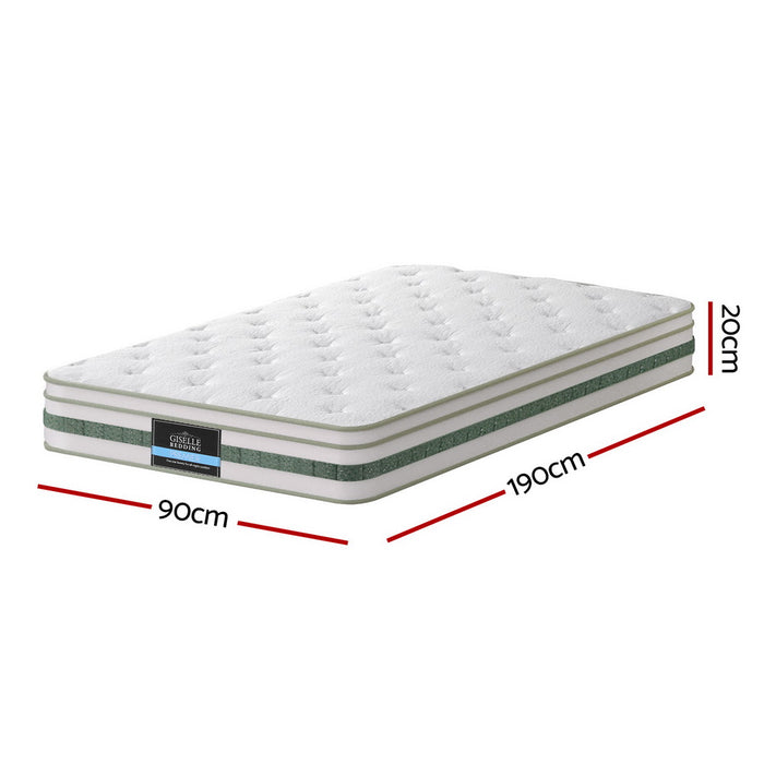 20cm Mattress Single Green Tea Mattresses