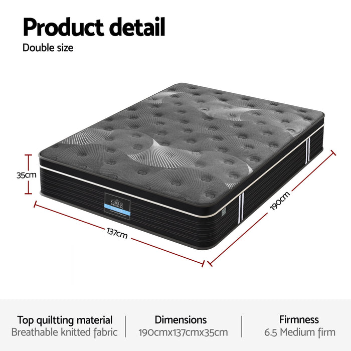 35cm Mattress Graphene Memory Foam Medium Firm Euro Top Mattresses Double