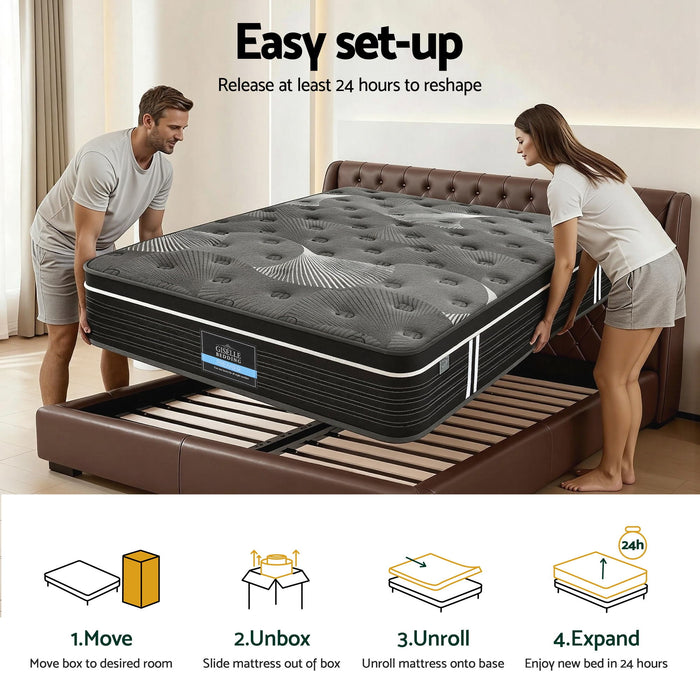 35cm Mattress Graphene Memory Foam Medium Firm Euro Top Mattresses King
