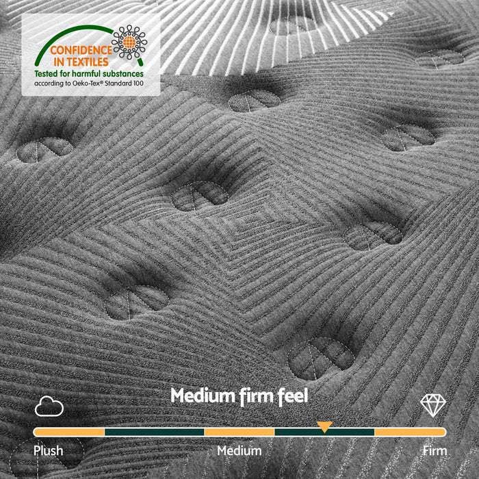 35cm Mattress Graphene Memory Foam Medium Firm Euro Top Mattresses King Single