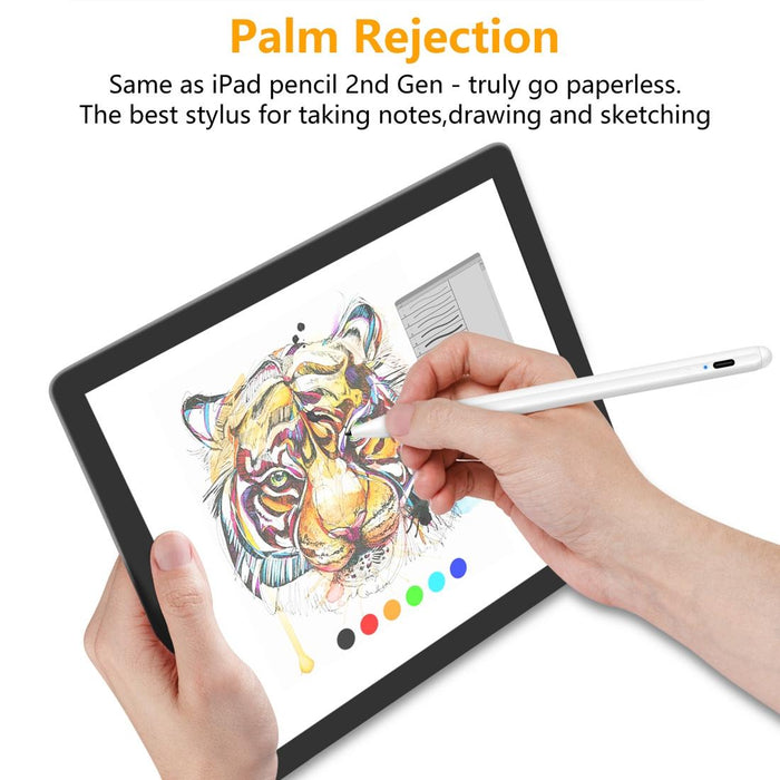 1.4-2.3Mm Magnetic Design Superfine Nib Prevent Accidental Touch Handwritten Capacitive Screen Stylus Pen White