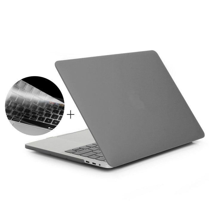 For 2016 Macbook Pro 13.3 Inch Without Touch Bar A1708 2 In 1 Frosted Hard Shell Plastic Protective Case + Europe Version Ultra-Thin Tpu Keyboard Protector Cover