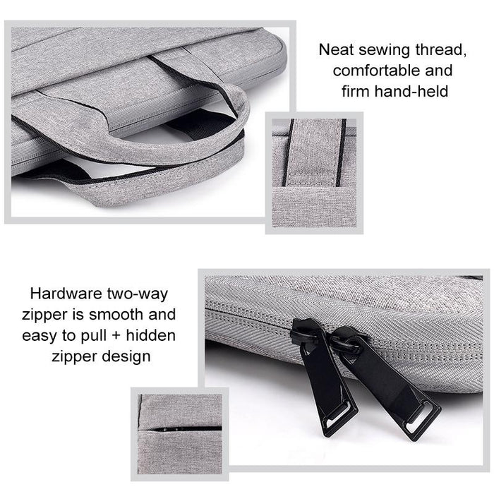 15.4 Inch Double Side Pockets Laptop Tablet Bag Soft Handle Oxford Cloth