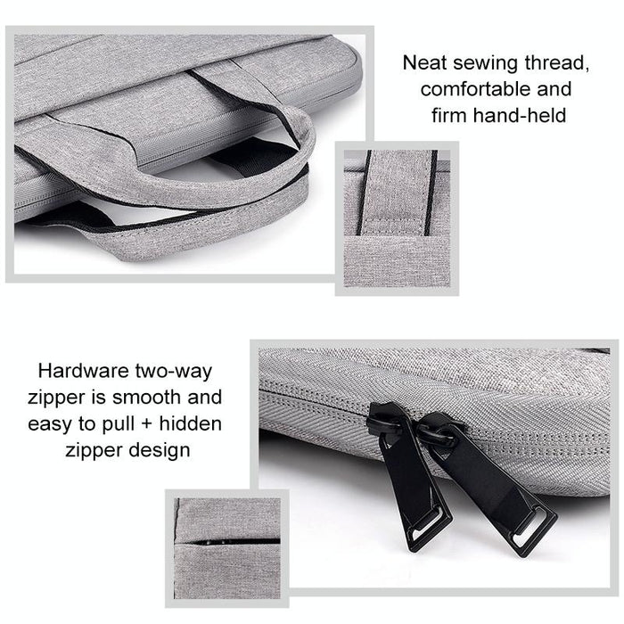 15.4 Inch Double Side Pockets Laptop Tablet Bag Soft Handle Oxford Cloth