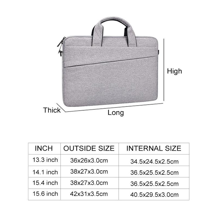 15.4 Inch Double Side Pockets Laptop Tablet Bag Soft Handle Oxford Cloth
