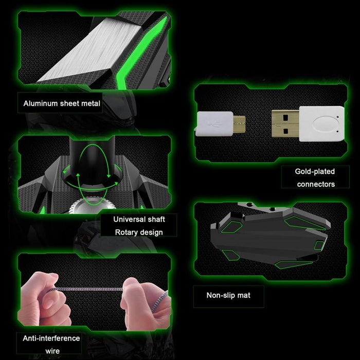 3.5Mm Wired Dual Mic Condenser Microphone For Live Broadcast Show Ktv