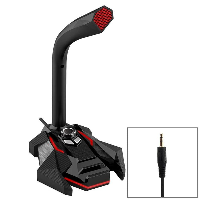 3.5Mm Wired Dual Mic Condenser Microphone For Live Broadcast Show Ktv